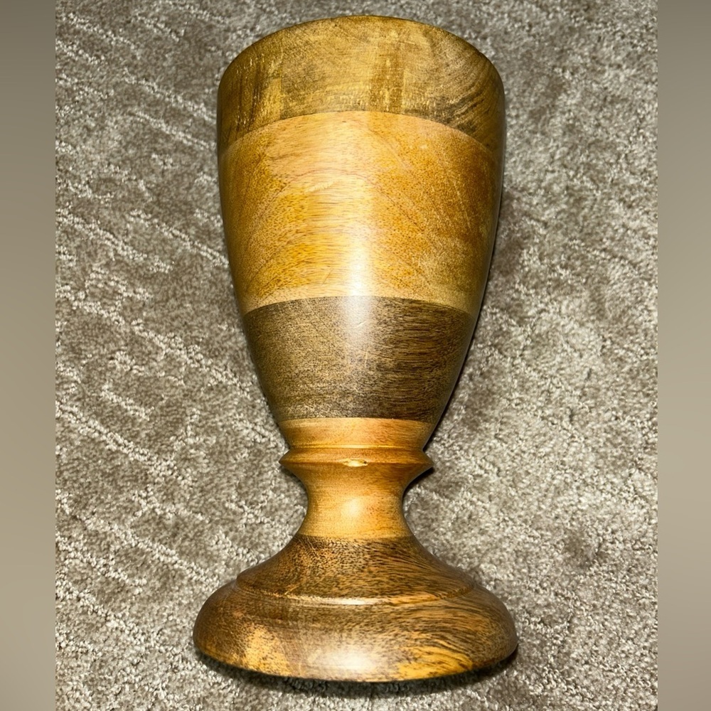 Threshold Wooden Vase Finial 9”